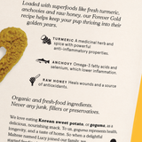 Forever Gold: Turmeric + Anchovy Treat for Mobility