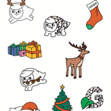 Gogoma Holiday Sticker Sheet
