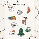 Gogoma Holiday Sticker Sheet